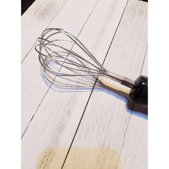 CushN Cush N Whipping Balloon 18/8 Stainless Steel Whisk Black Handle 9 1/2" - Picture 3 of 7